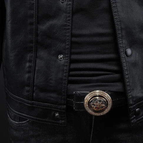 VESTE EN CUIR MODERNE RIDER