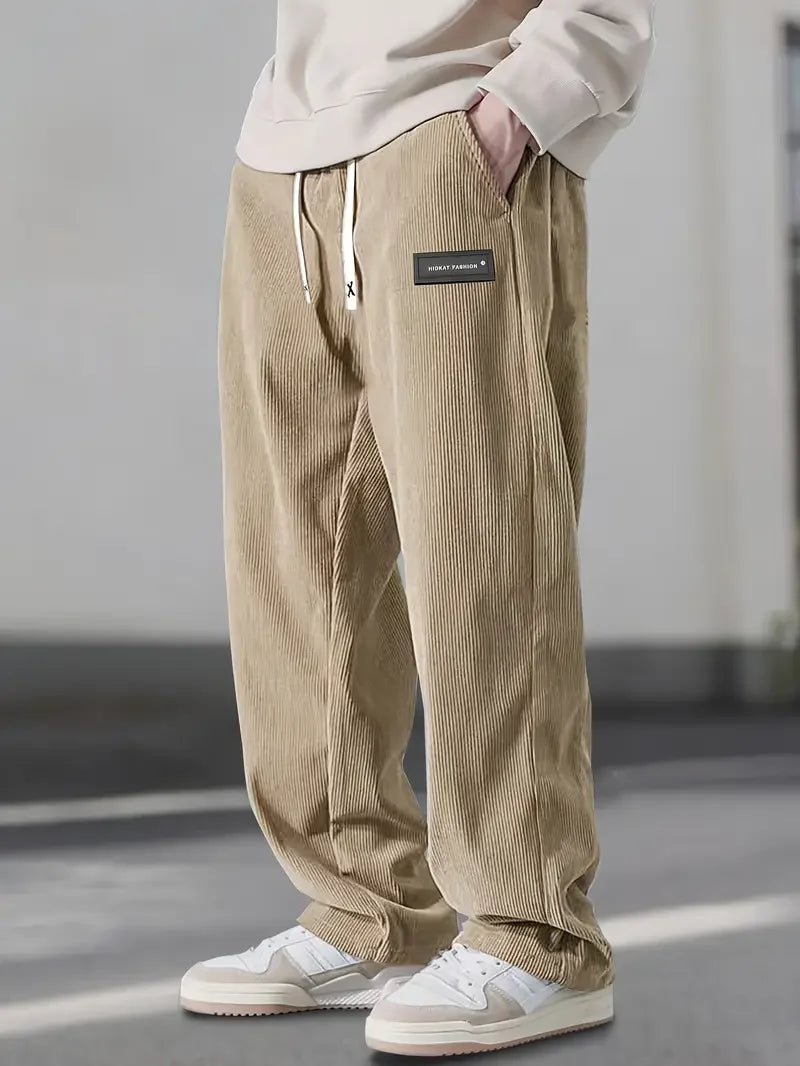 PANTALON EN VELOURS CÔTELÉ