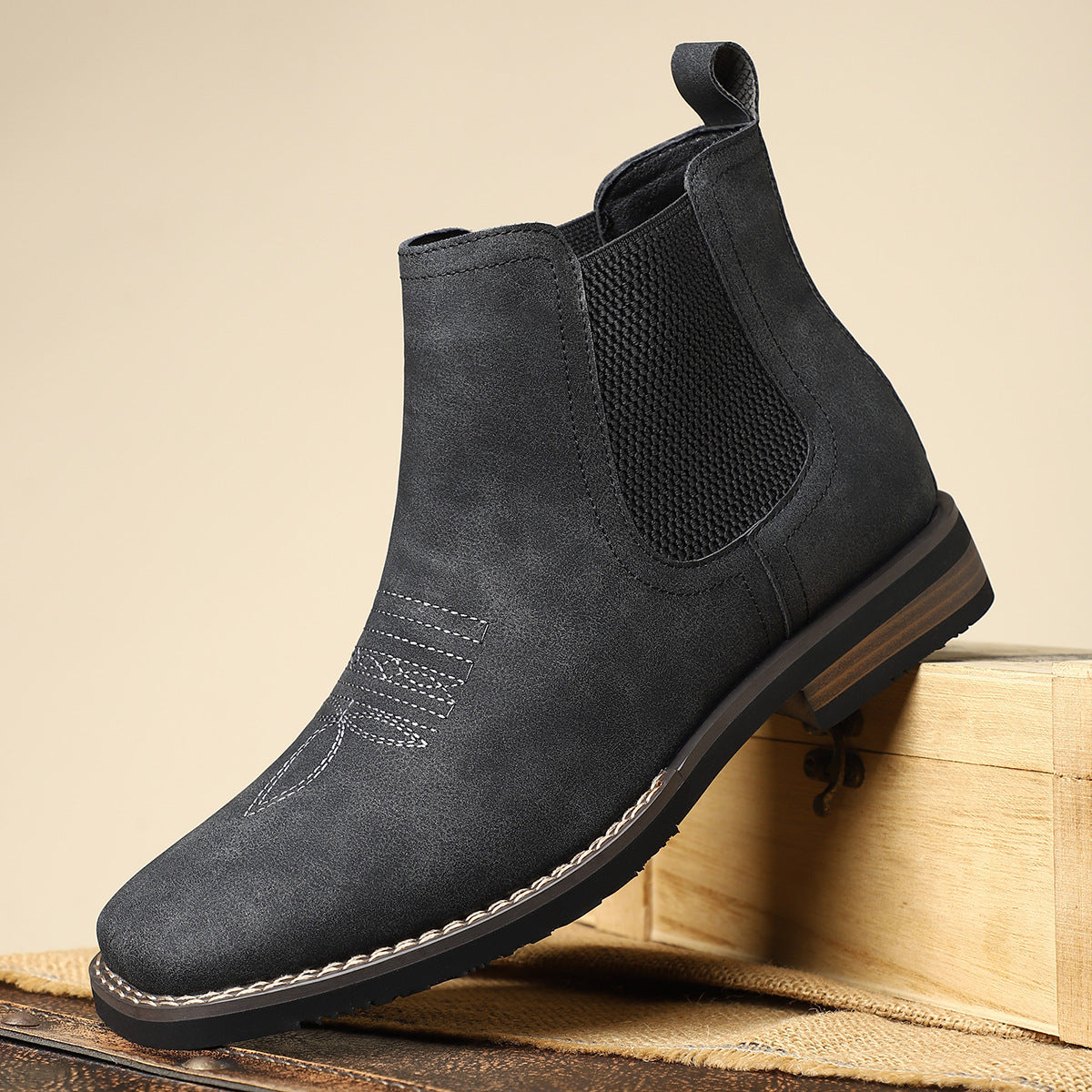 Bottes Classiques en Cuir pour Homme