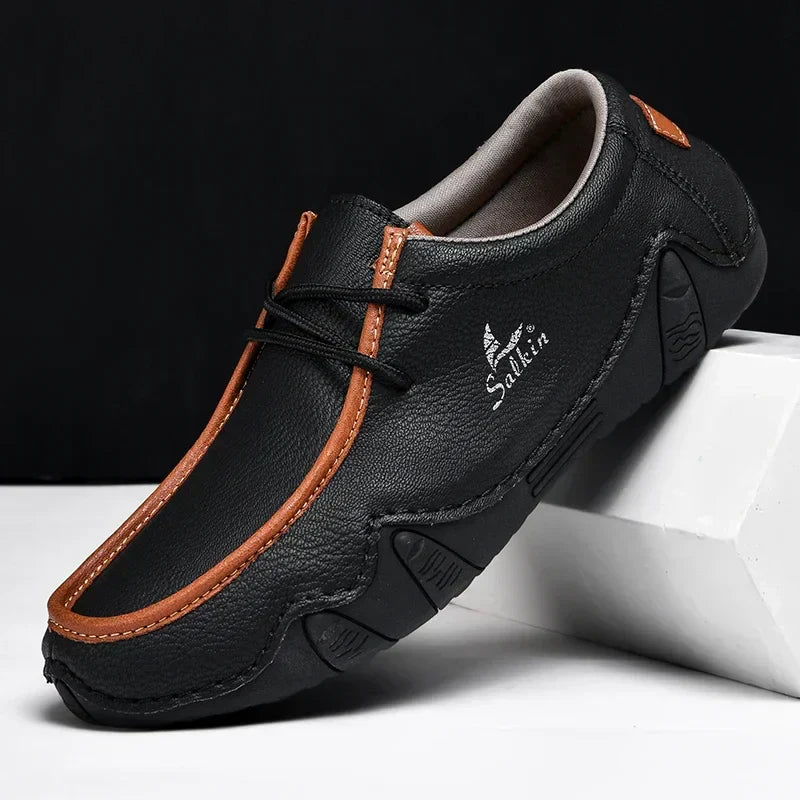 Chaussures Orthopédiques en Cuir à Ajustement Précis