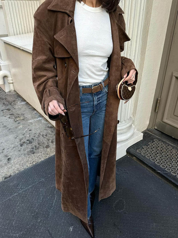 LE TRENCH CHIC EN DAIM DOUX