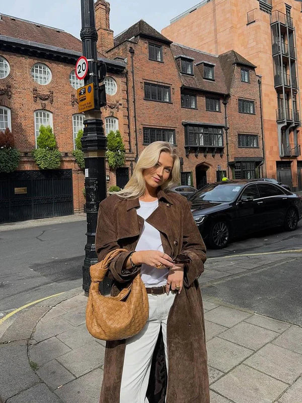 LE TRENCH CHIC EN DAIM DOUX