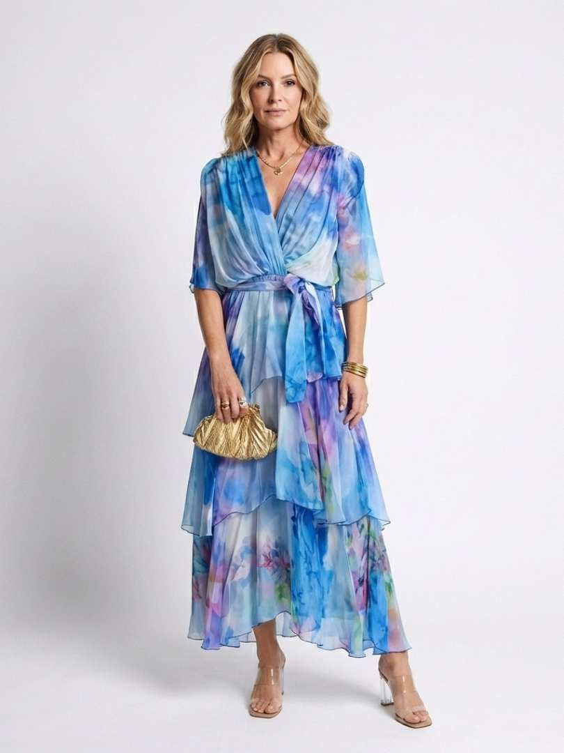 Robe maxi à décolleté Calista