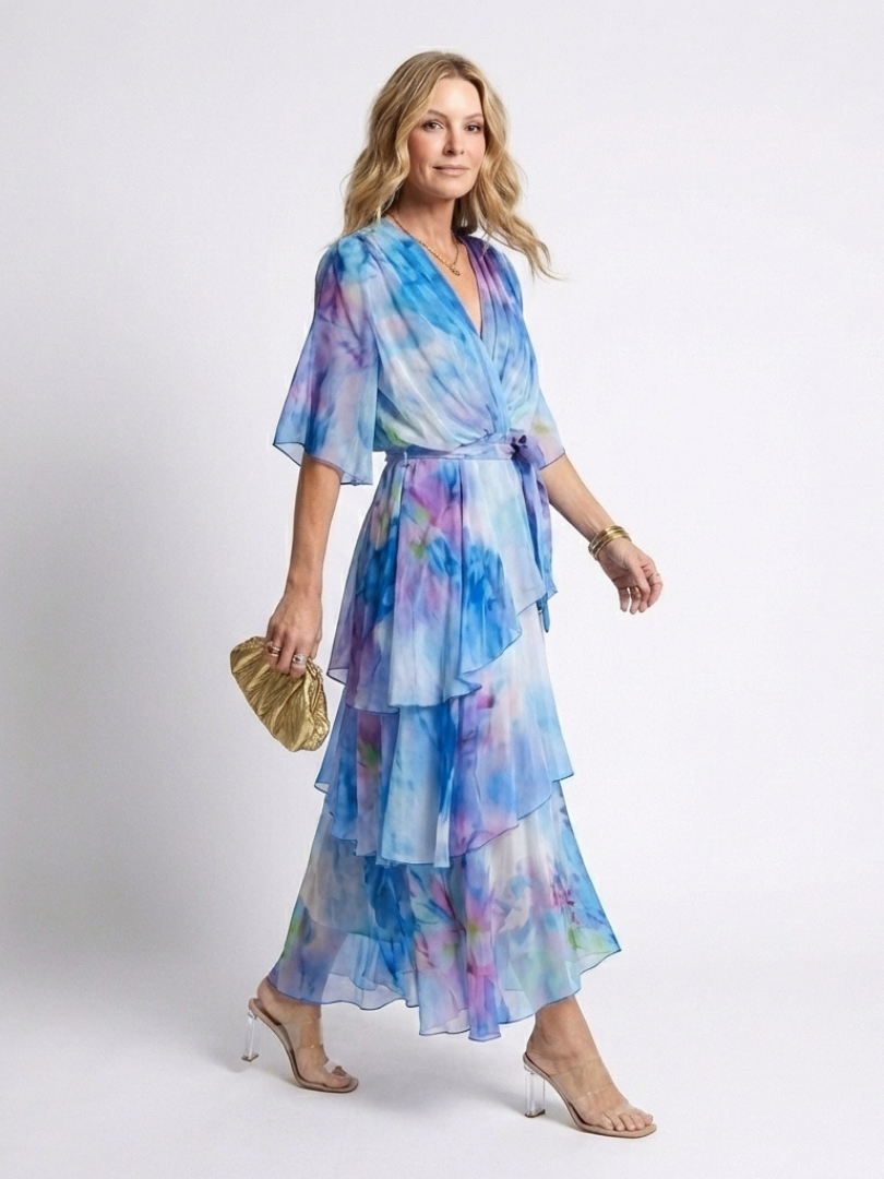 Robe maxi à décolleté Calista