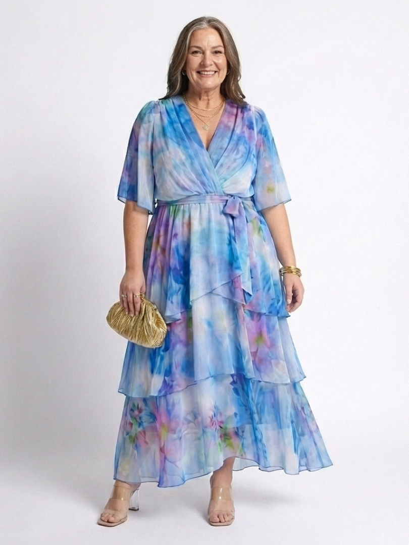 Robe maxi à décolleté Calista