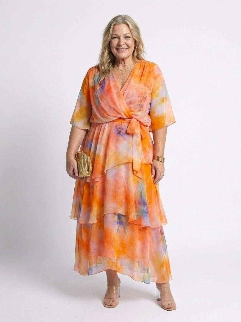Robe maxi à décolleté Calista