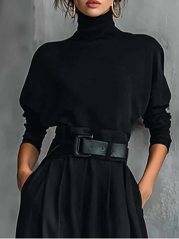 Claire Marceaux | Ensemble Col Roulé et Pantalon Droit Cyrielle