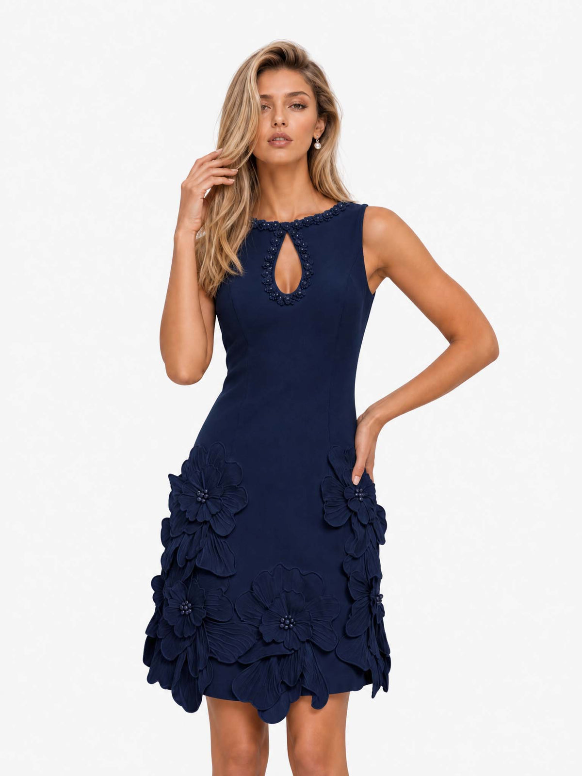 Juliette | Robe Mini Élégante Sans Manches avec Découpe