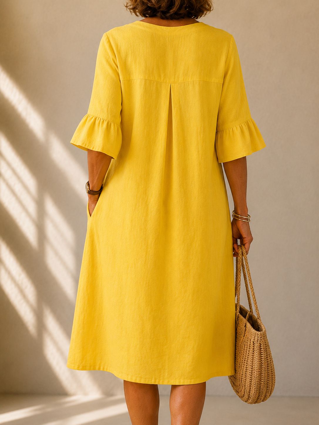 Robe Boutonnée Ample Aveline
