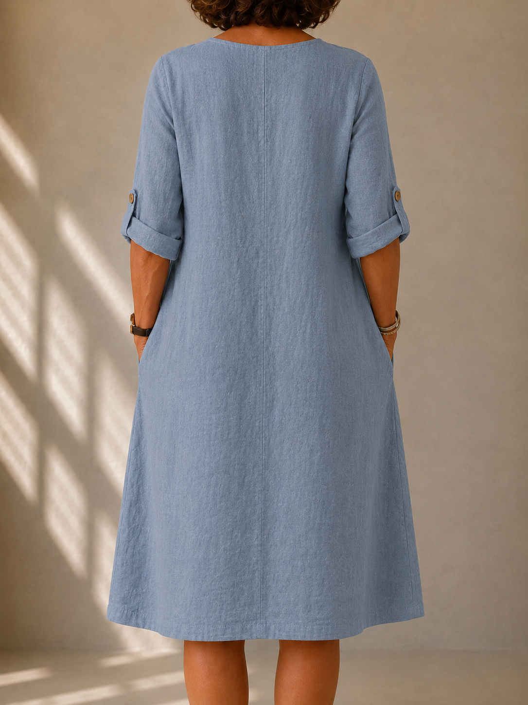 Robe Douce Col Tunisien Élina