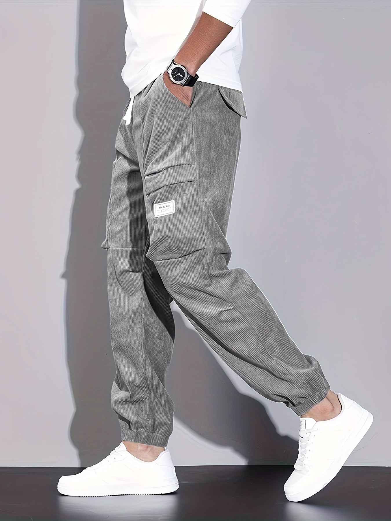 PANTALON CARGO EN CORDUROY