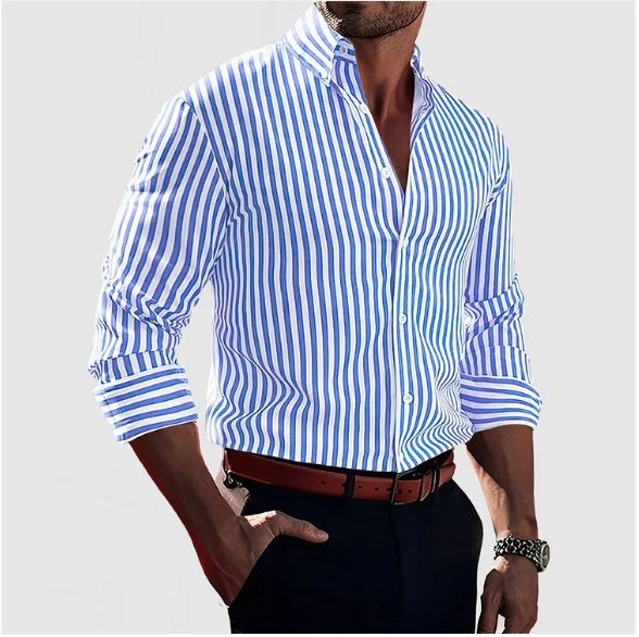 CHEMISE À RAYURES DÉCIDÉES POUR HOMME