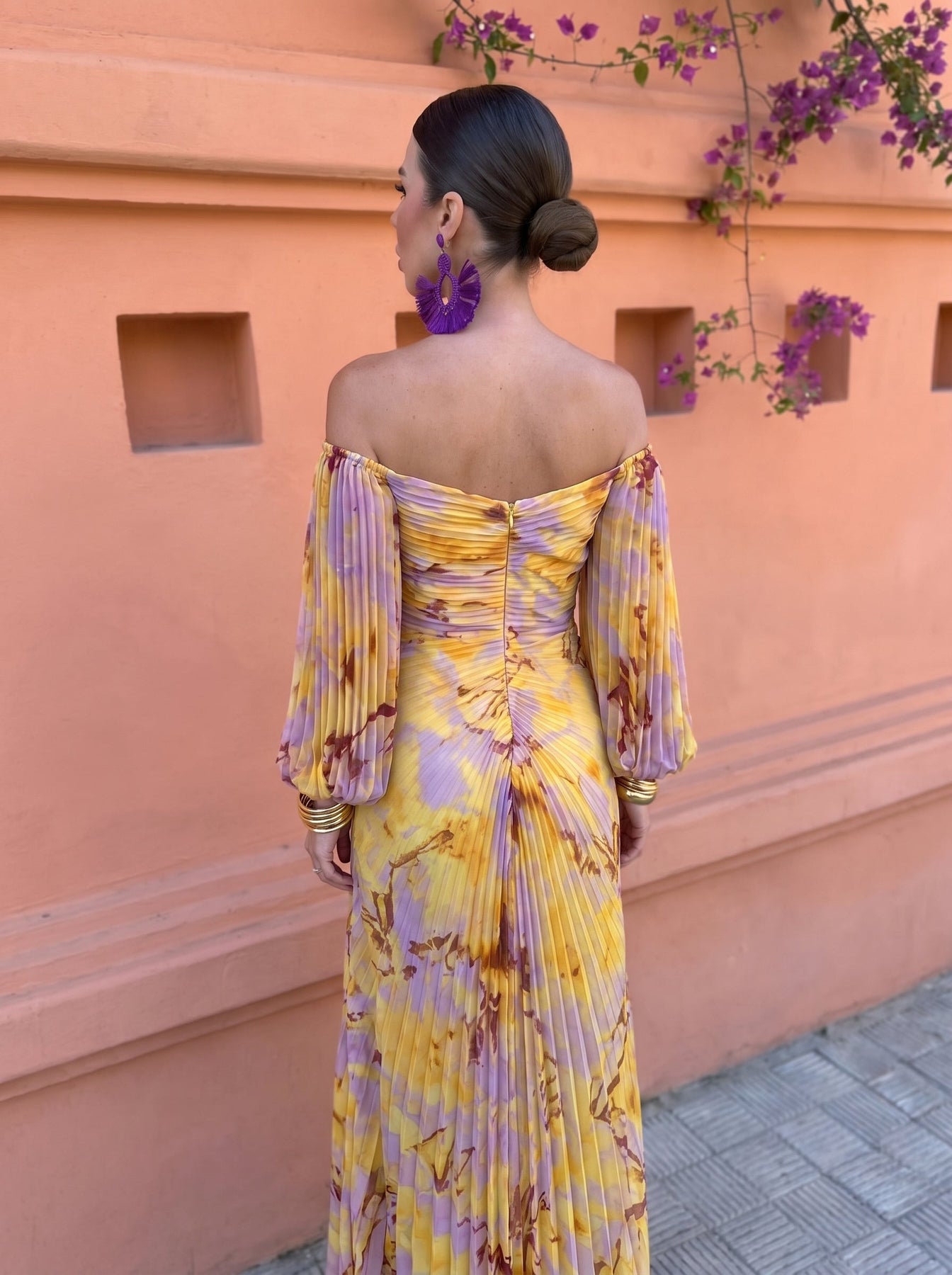 Robe Longue Fleurie Col V Juliette