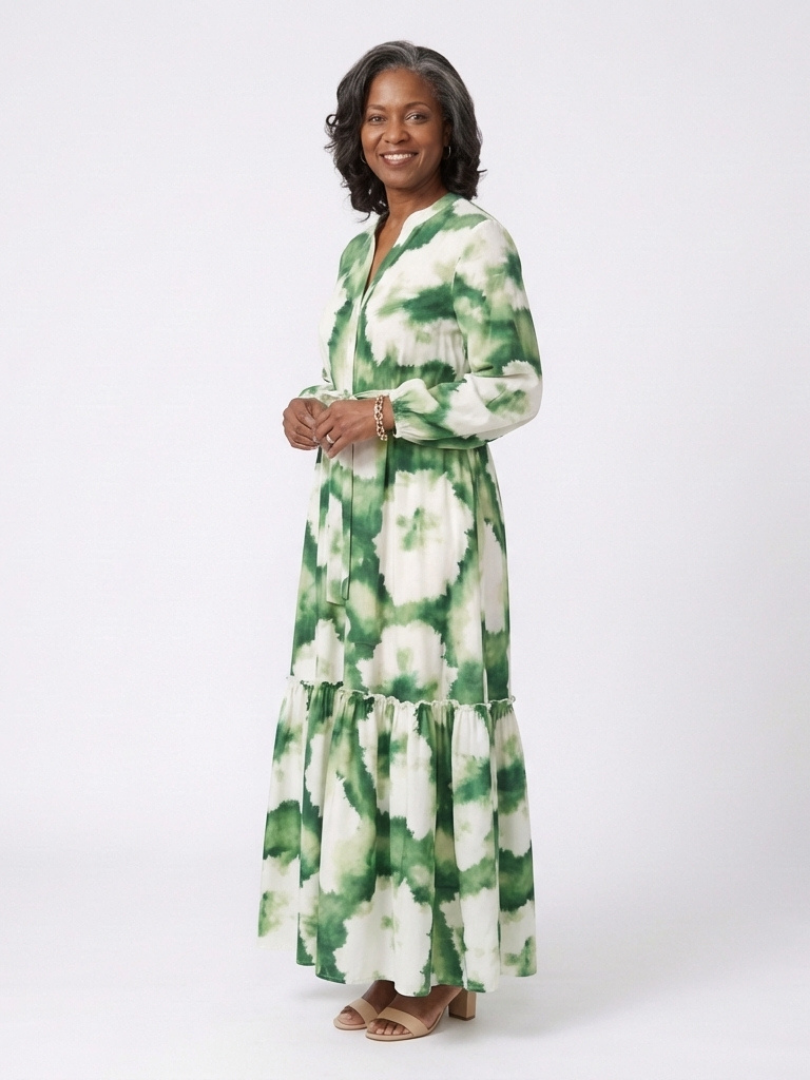 Robe Maxi à Manches Longues Sabine
