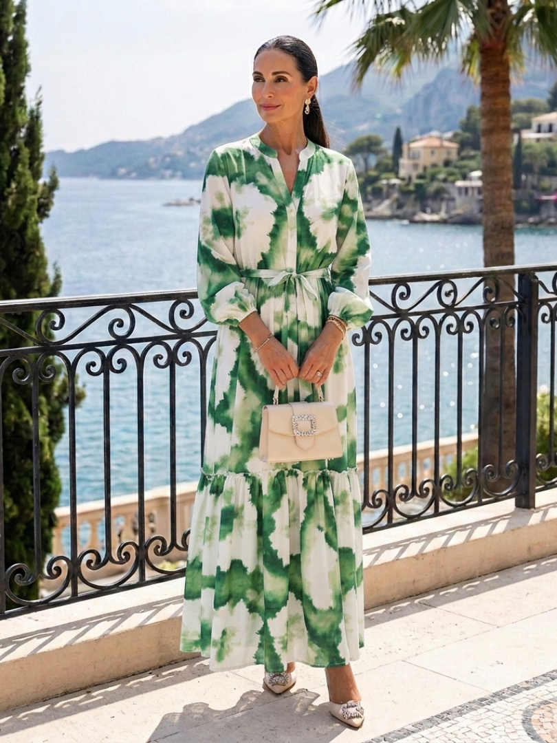 Robe Maxi à Manches Longues Sabine