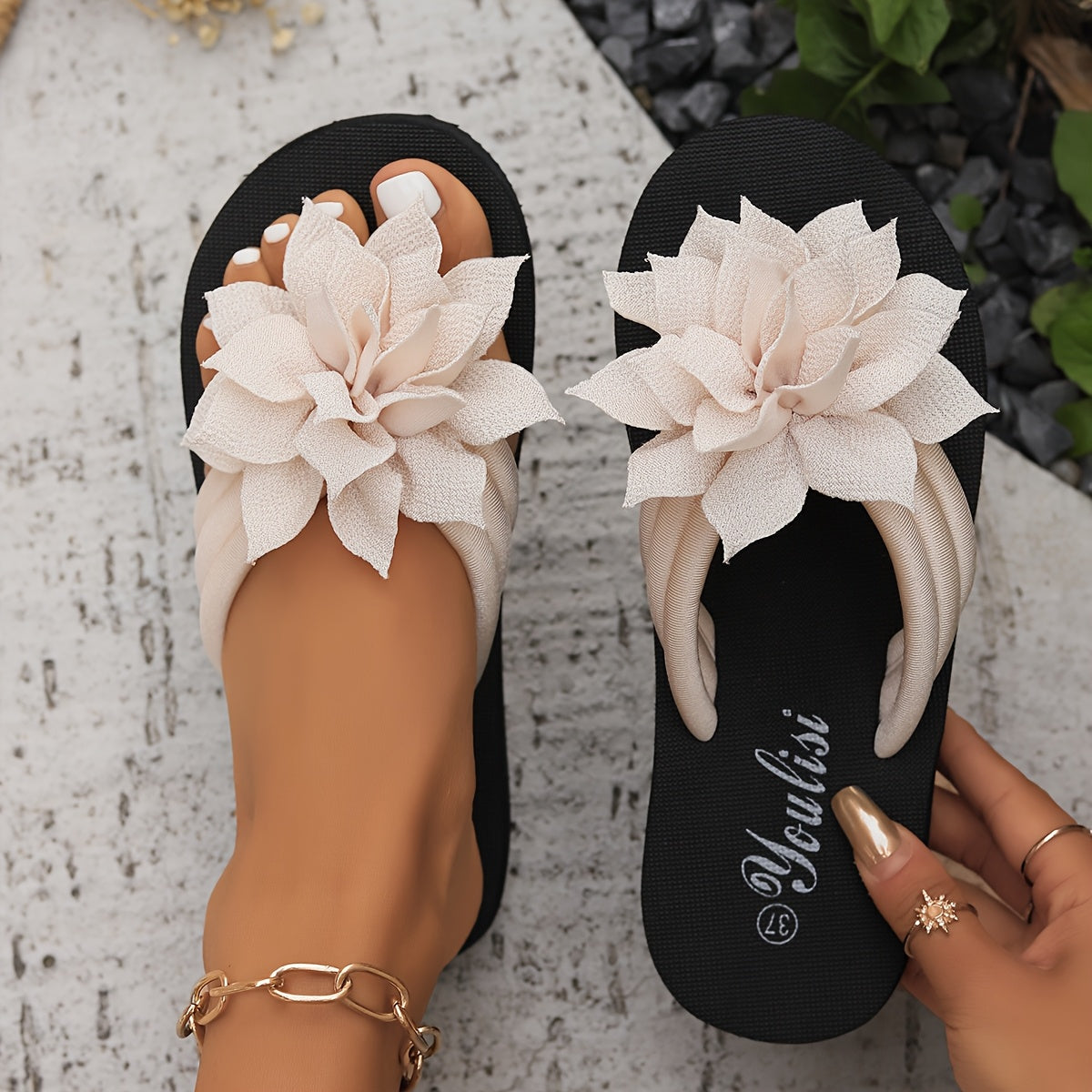 Sandales Fleur Élégante Livia
