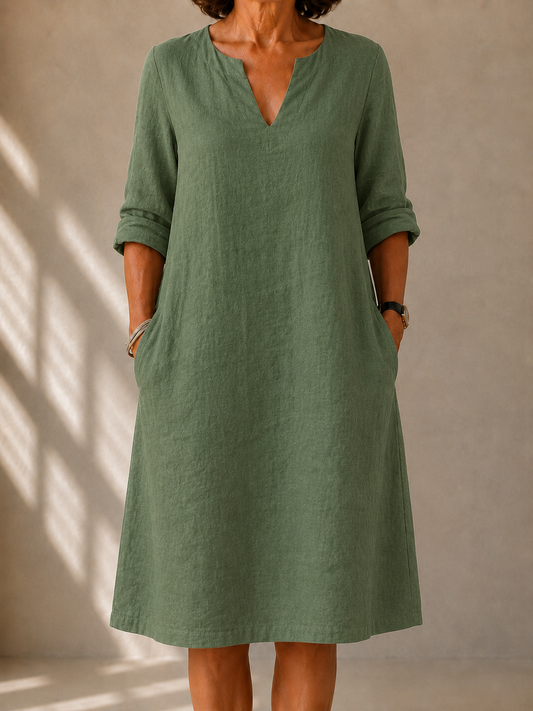 Robe Trapèze Poches Latérales Lucie