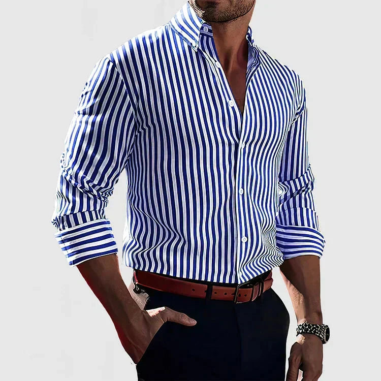 CHEMISE À RAYURES DÉCIDÉES POUR HOMME
