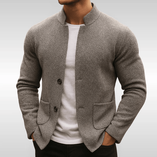 GILET EN MAILLE TEXTURÉE POUR HOMME