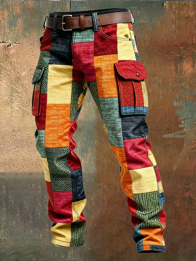 PANTALON PATCHWORK DE CARGO
