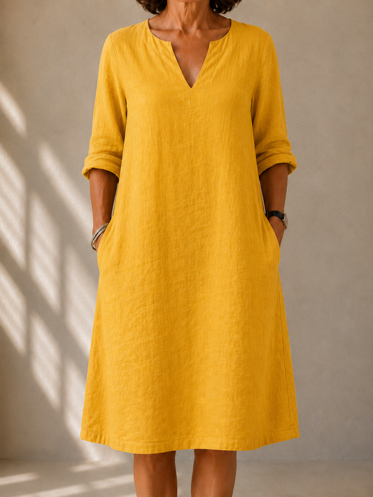 Robe Fluide Manches Longues Monique