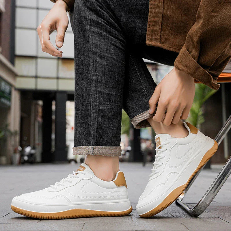 Baskets en Cuir Véritable