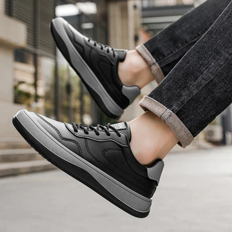 Baskets en Cuir Véritable
