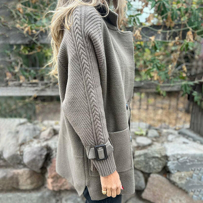 MANTEAU MI-LONG À DOUBLE BOUTONNAGE