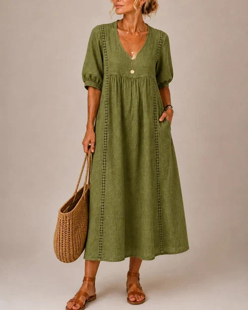 Océane | Robe midi d'automne