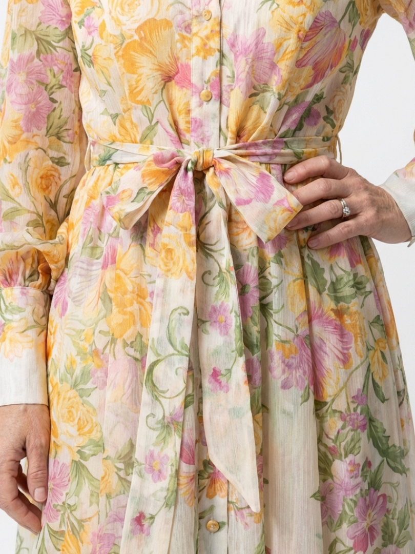 Robe Maxi Longues Florale Transparent Cressida