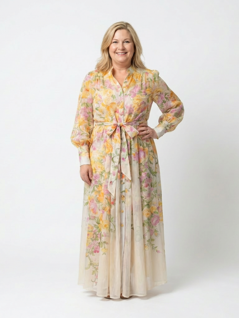 Robe Maxi Longues Florale Transparent Cressida