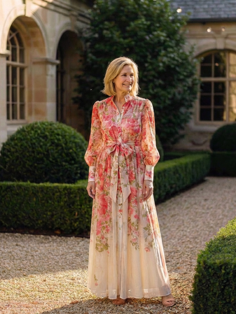 Robe Maxi Longues Florale Transparent Cressida